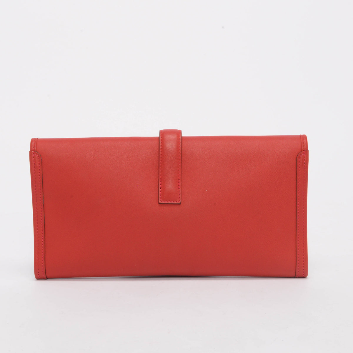 Hermes Rouge Casaque Swift Jige 29 Clutch