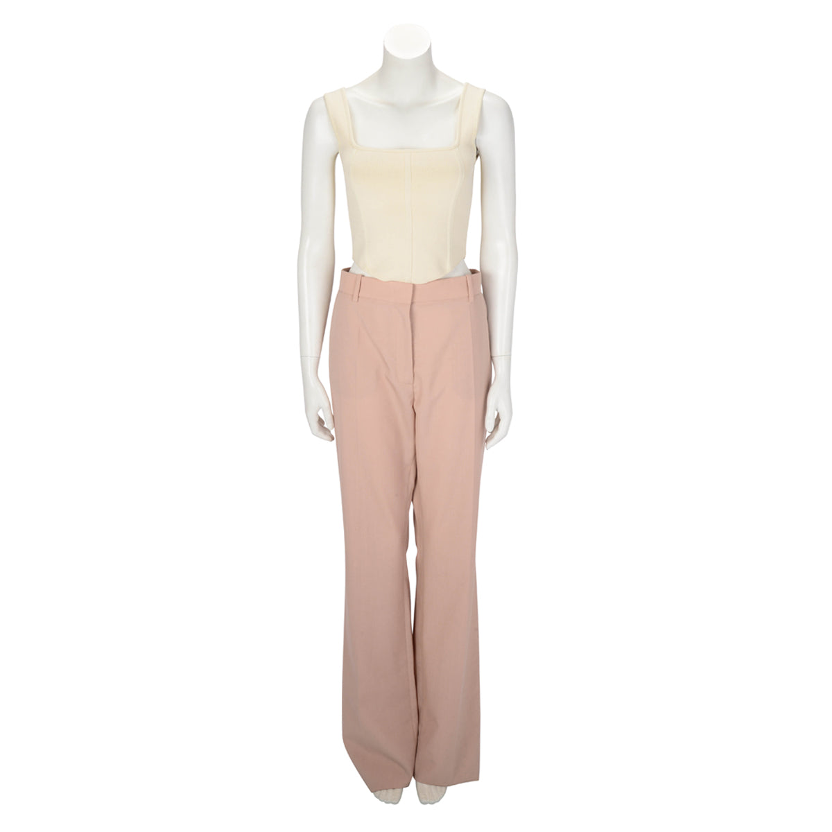 Valentino Sand Wool Classic Pant IT 46