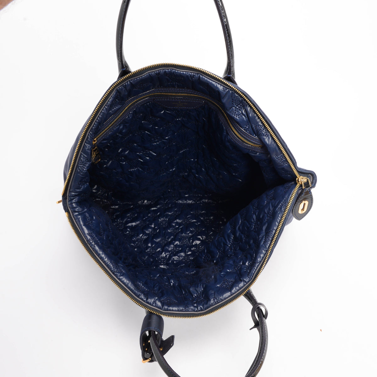 Louis Vuitton Navy Monogram Desire Vertical Lockit GM Tote