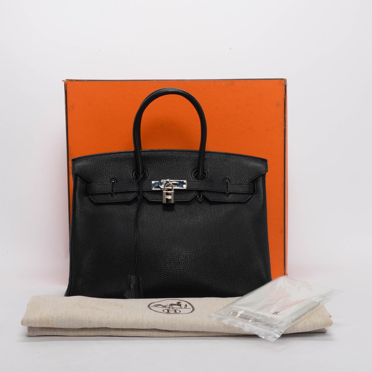 Hermes Black Togo Birkin 35 PHW