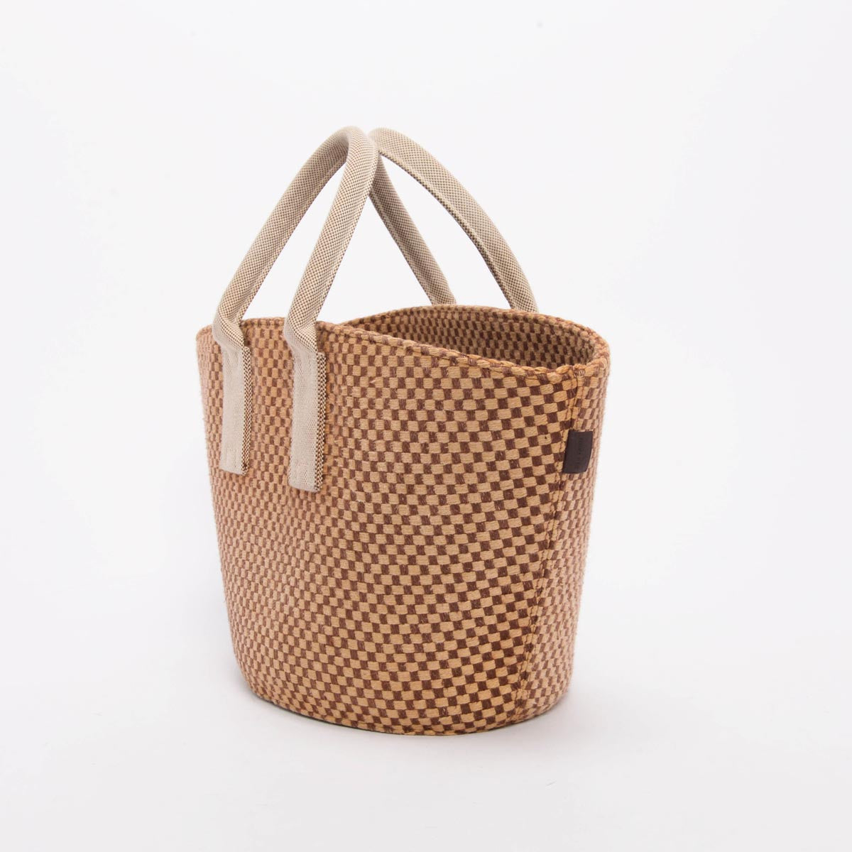 Hermes Brown Linen & Jute Panier Bus PM Tote