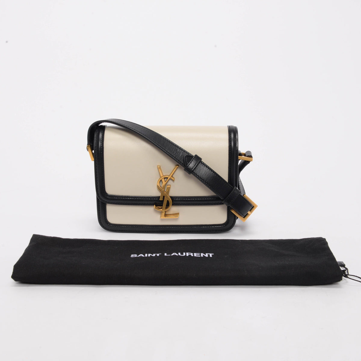 Saint Laurent Bi-Colour Ultracalf Small Solferino Bag