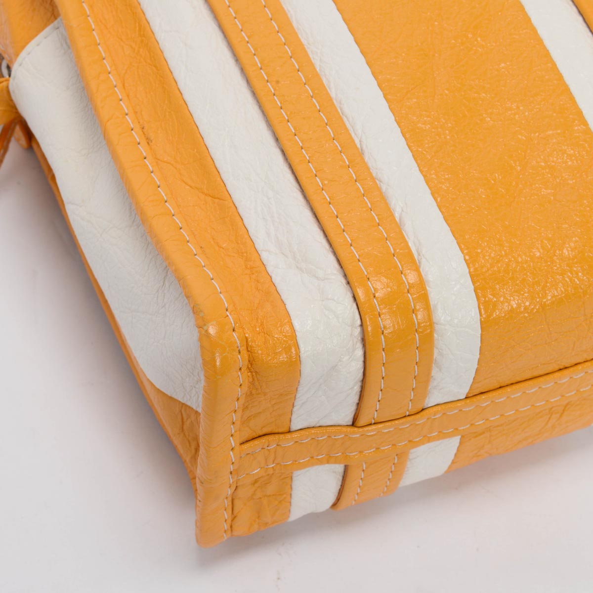 Balenciaga Yellow Arena Lambskin XS Bazar Shopper Tote