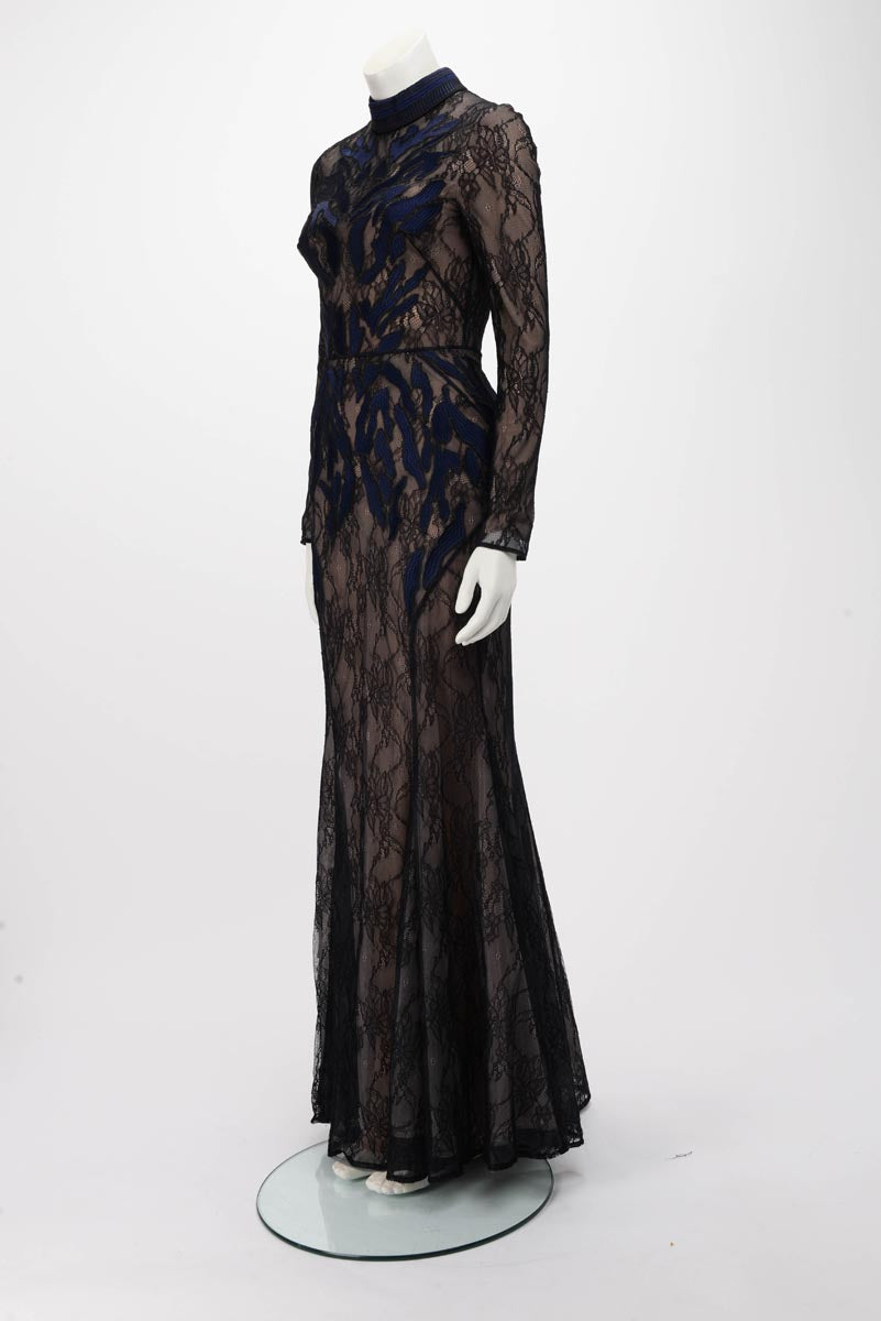 Camilla & Marc Black & Blue Coco Gown Dress