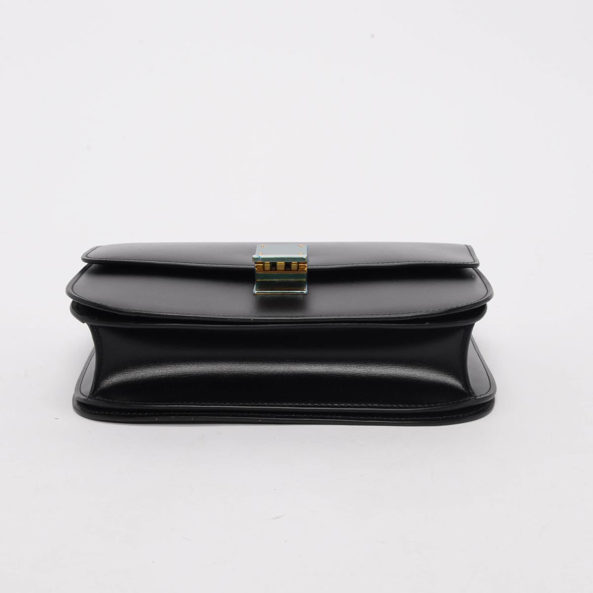 Celine Black Liege Calfskin Medium Classic Box Bag