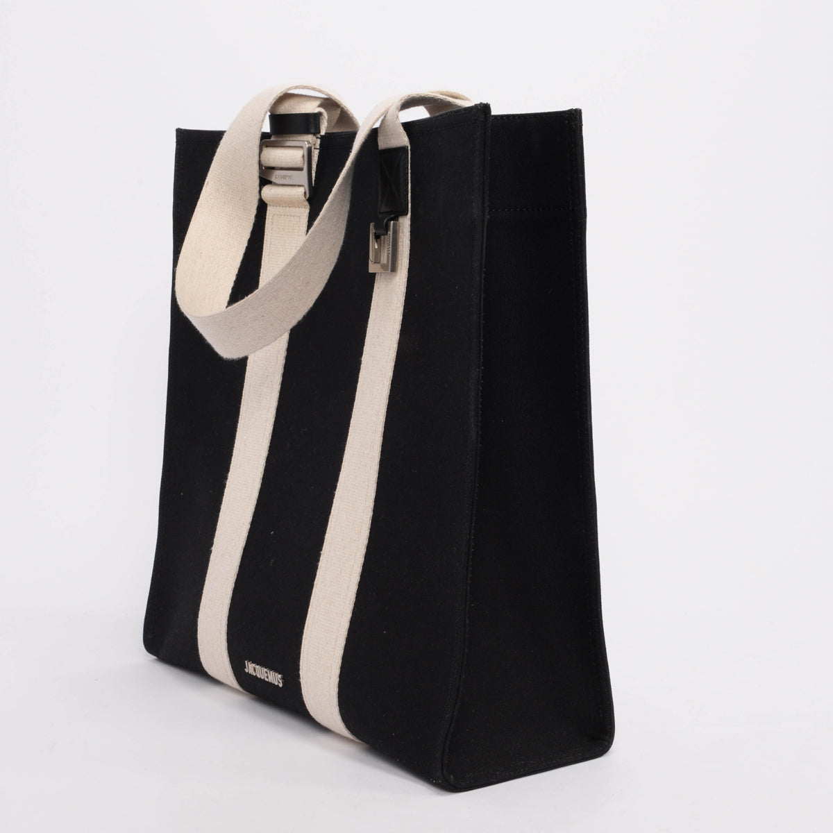 Jacquemus Black Canvas Le Cabas Cuerda Tote