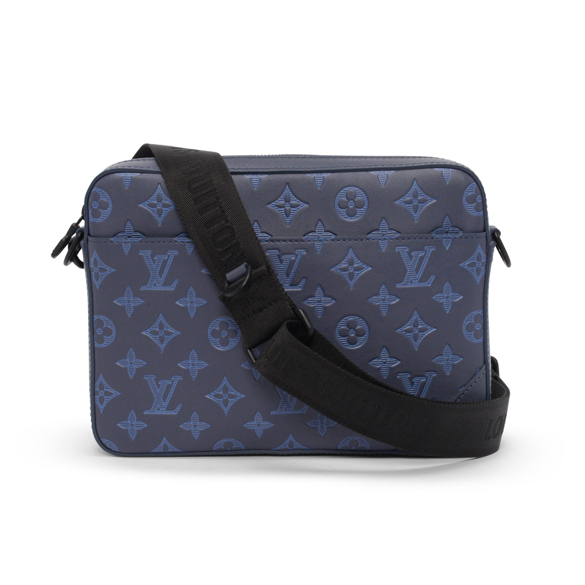 Louis Vuitton Blue Monogram Shadow Duo Messenger Bag