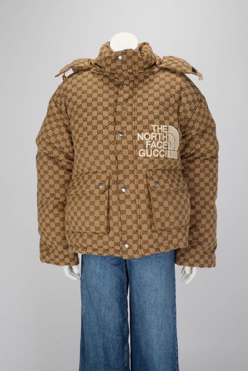 Gucci x North Face GG Canvas Bomber Jacket XL