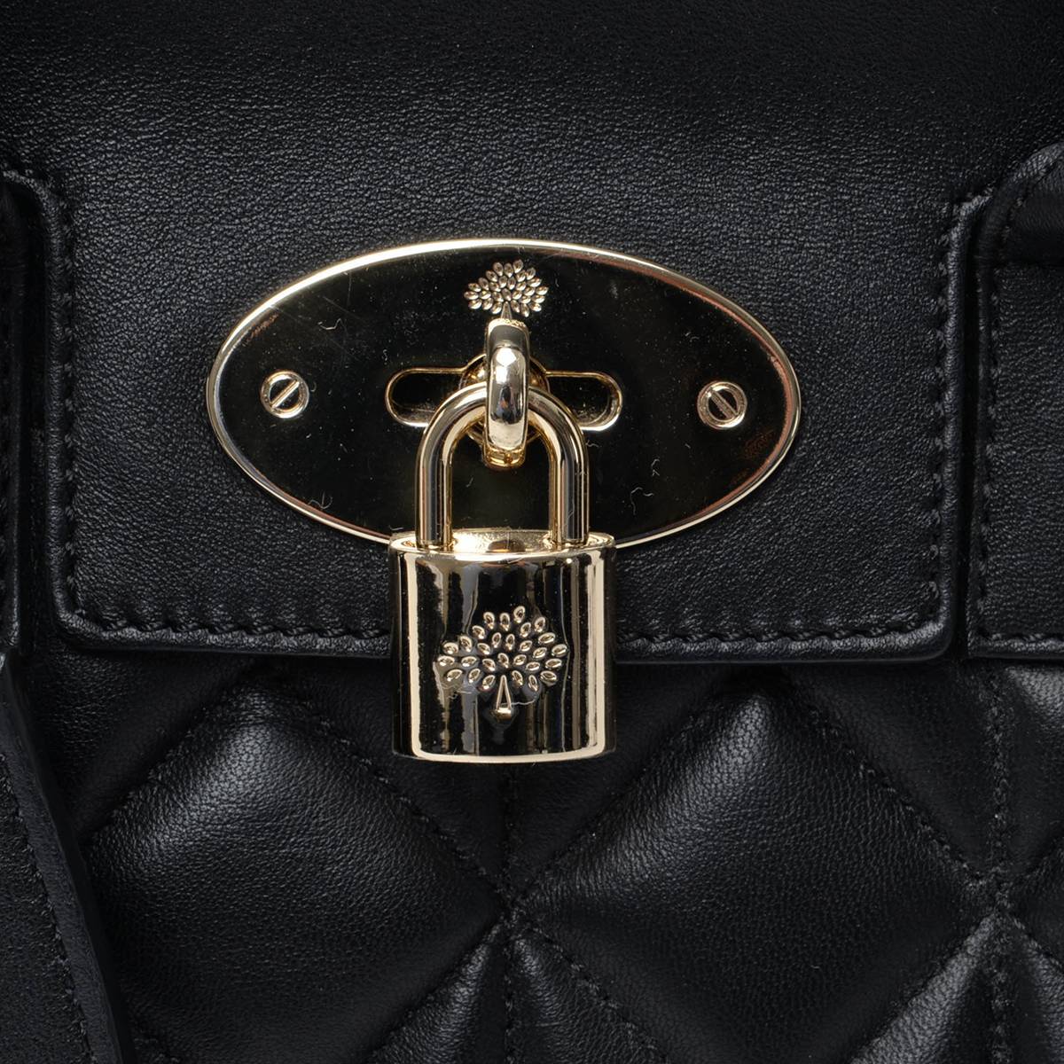 Mulberry Cara Delvigne Black Quilted Mini Backpack