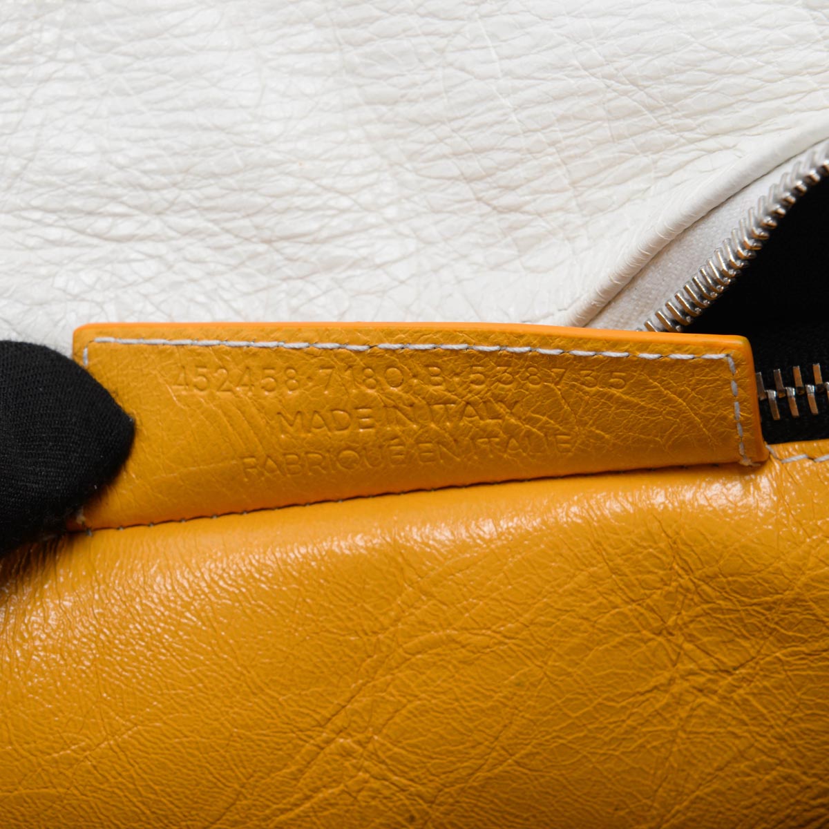 Balenciaga Yellow Arena Lambskin XS Bazar Shopper Tote