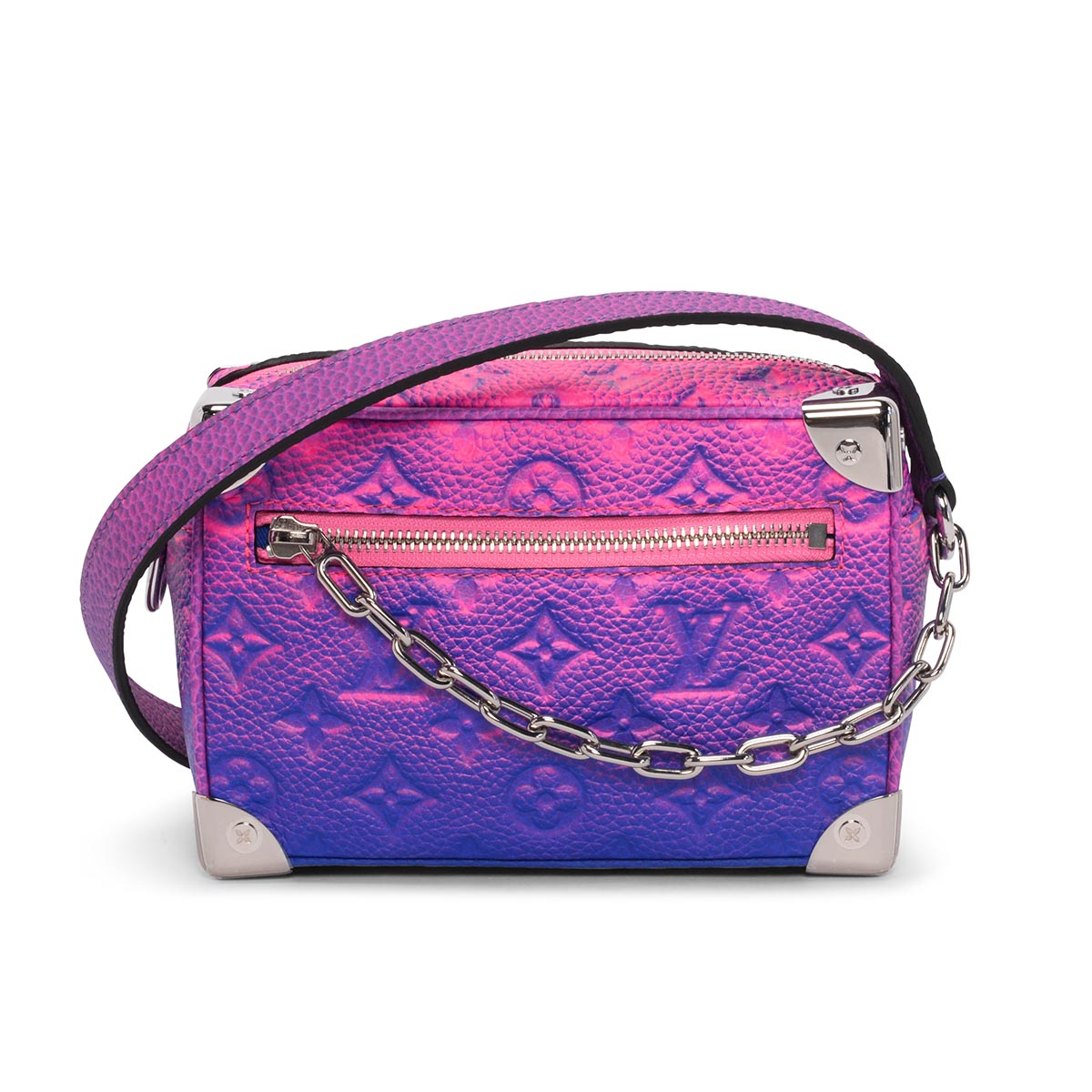 Louis Vuitton Pink Monogram Illusion Taurillon Mini Soft Trunk Bag