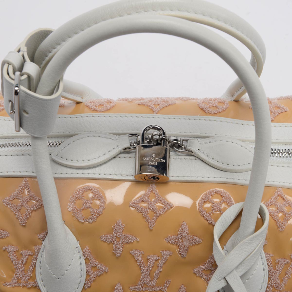 Louis Vuitton Rose Monogram Bouclettes Speedy Round Bag