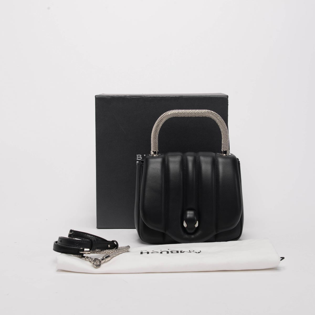 Bulgari x Ambush Black Quilted Nappa Serpenti Bag