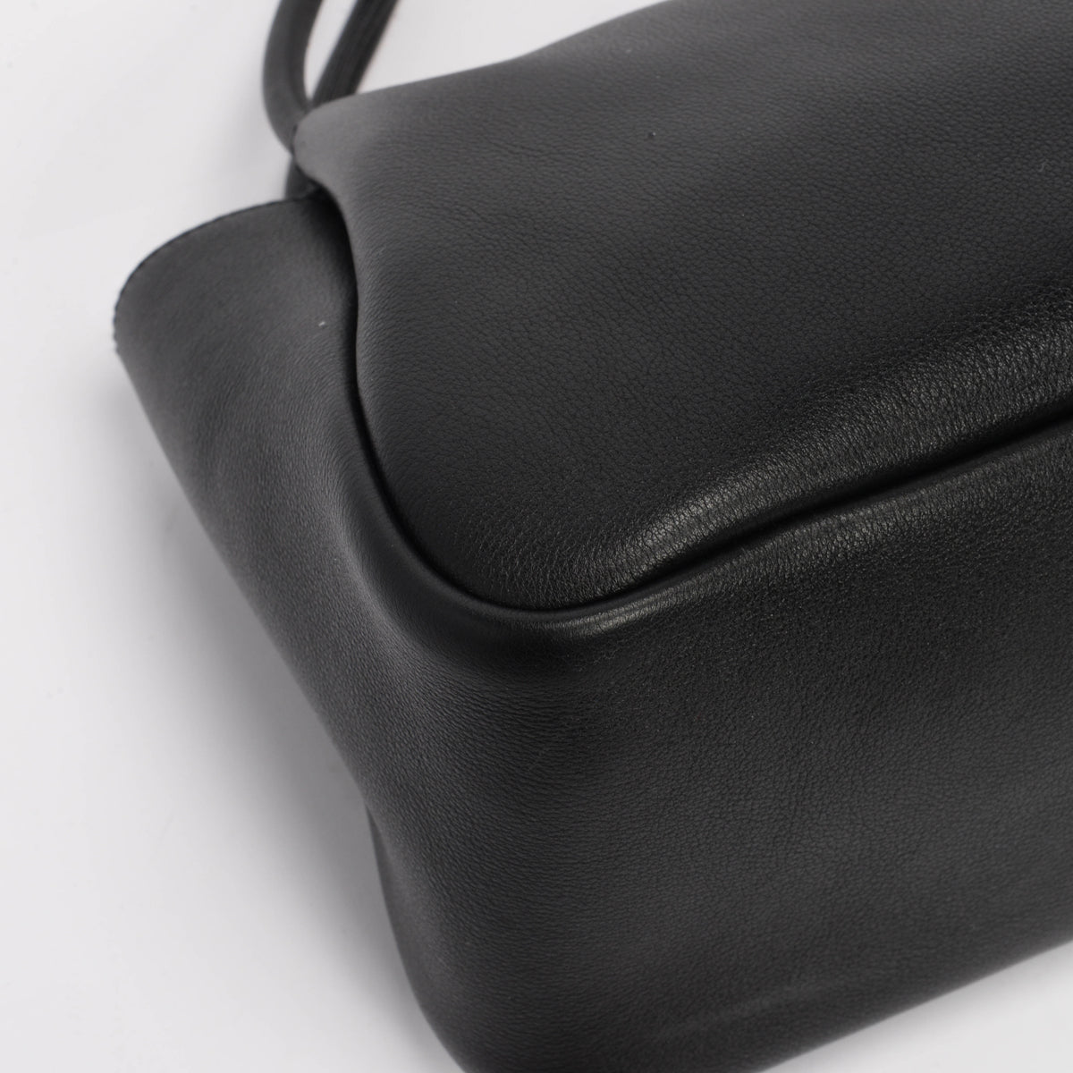 Prada Black Soft Grain Calfskin Medium Shoulder Bag