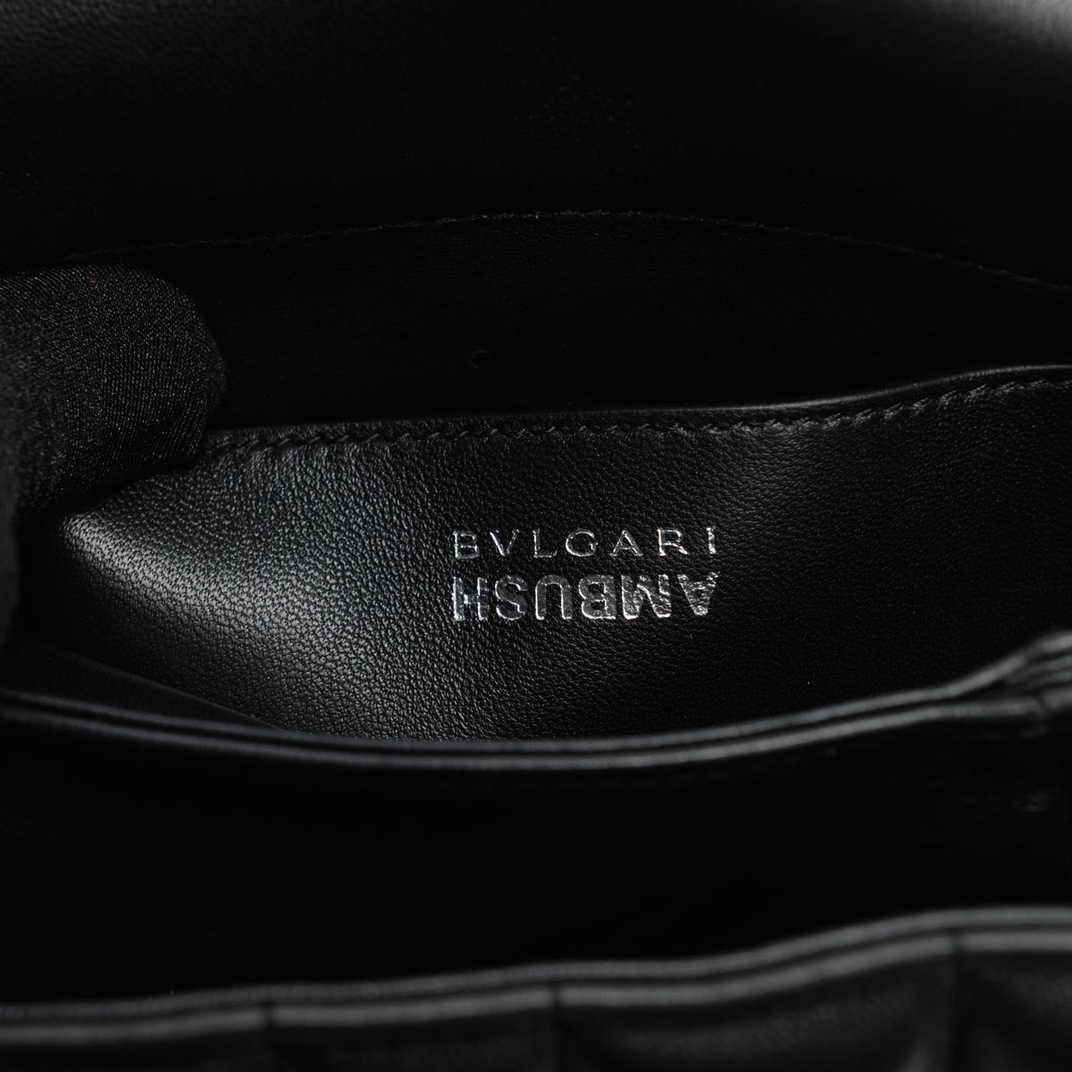 Bulgari x Ambush Black Quilted Nappa Serpenti Bag
