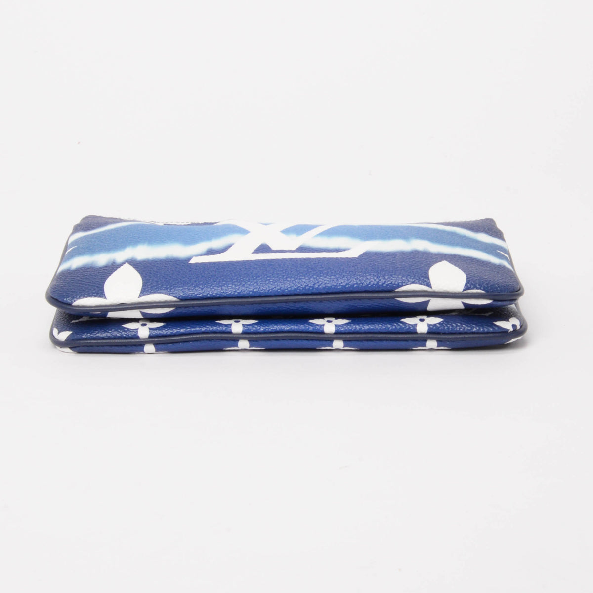 Louis Vuitton Blue Monogram Giant Escale Double Zip Pochette