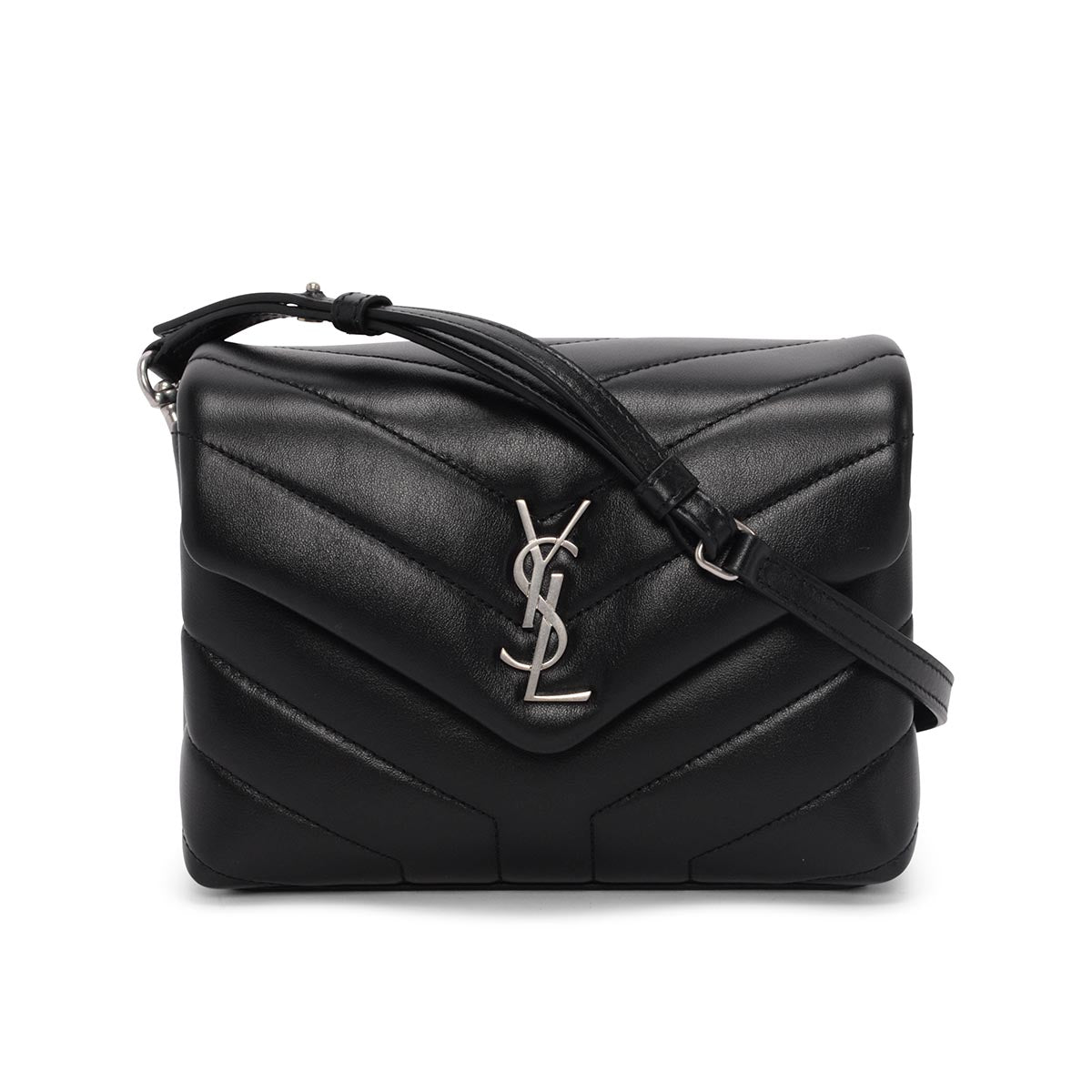 Saint Laurent Black Quilted Leather Toy Loulou Bag