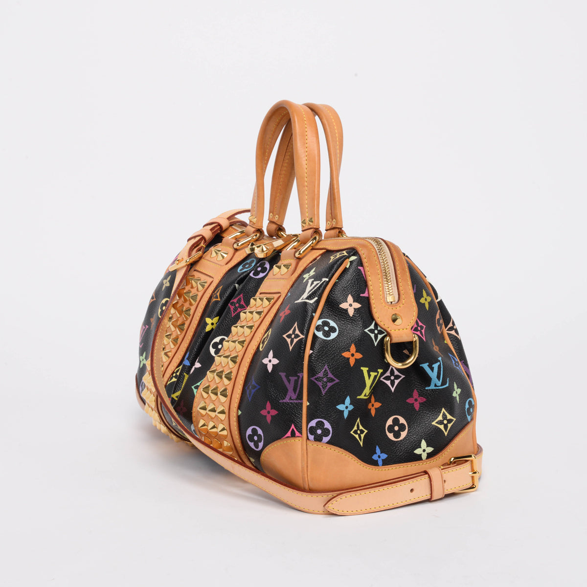 Louis Vuitton Black Monogram Multicolore Courtney MM Bag