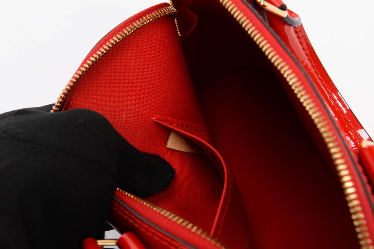 Louis Vuitton Red Vernis Alma BB