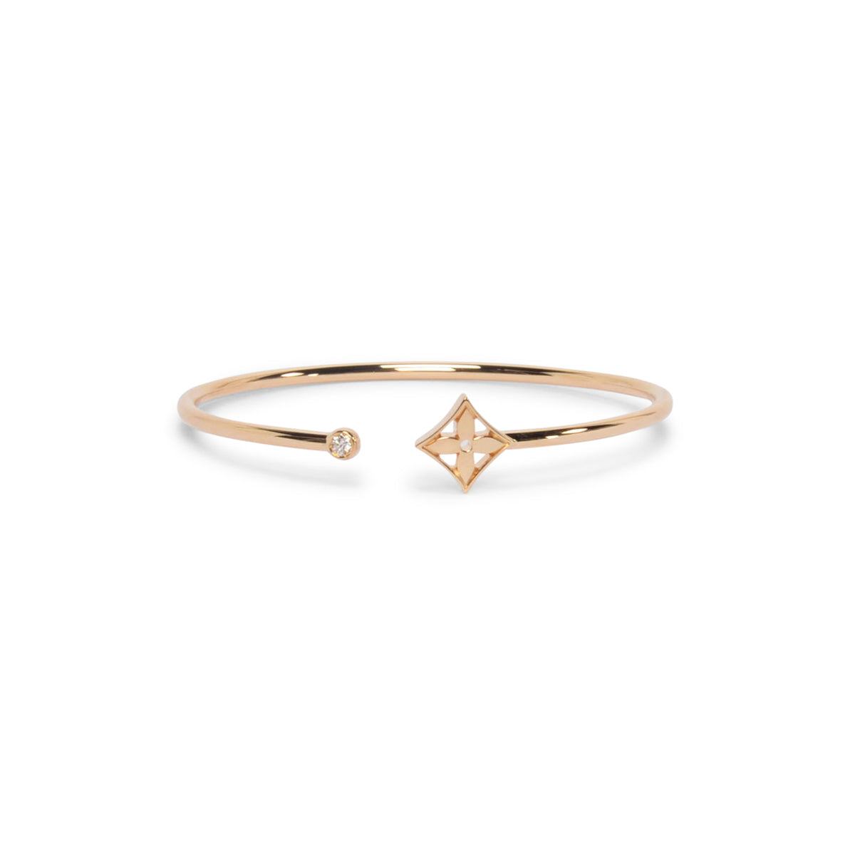 Louis Vuitton Yellow Gold & Diamond Idylle Blossom Twist Bracelet