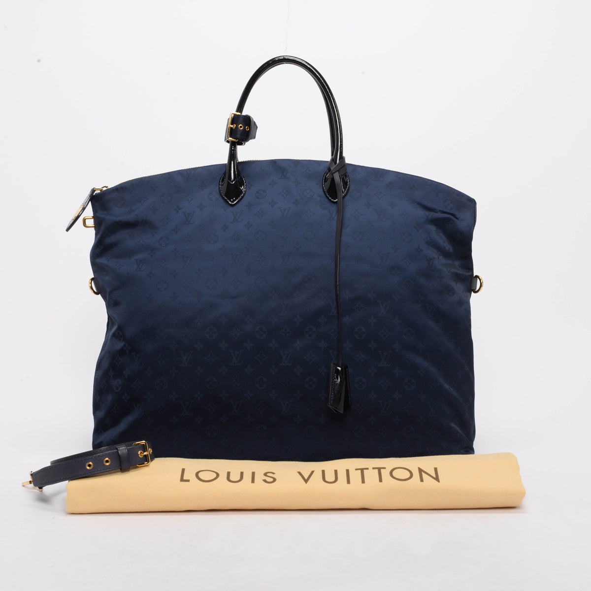 Louis Vuitton Navy Monogram Desire Vertical Lockit GM Tote