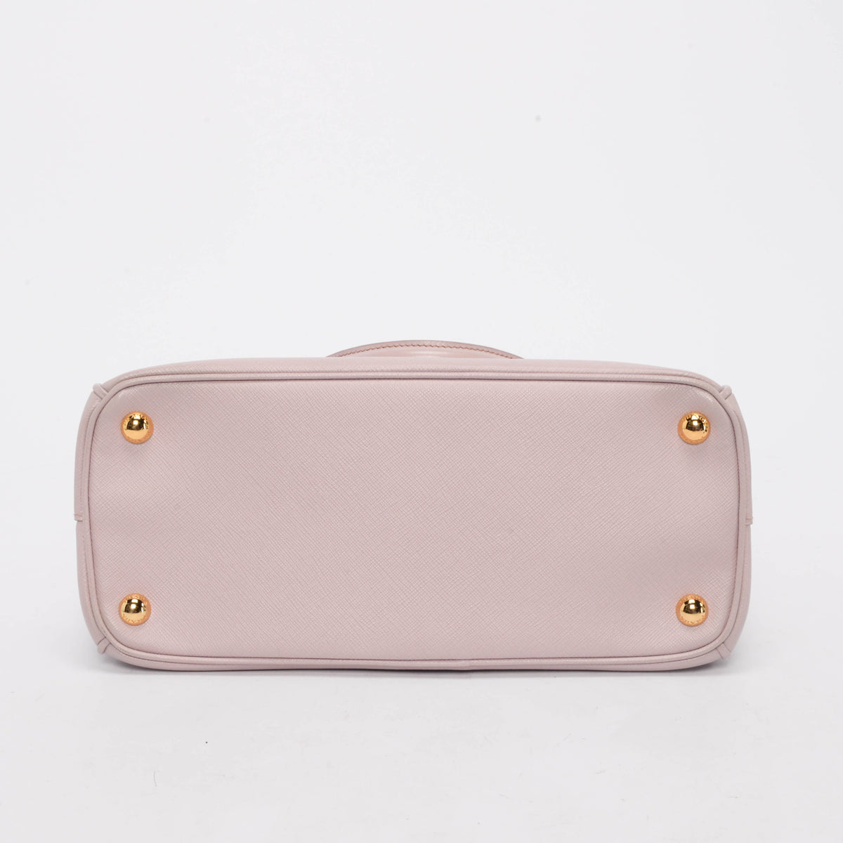 Prada Light Pink Saffiano Lux Small Double Zip Tote