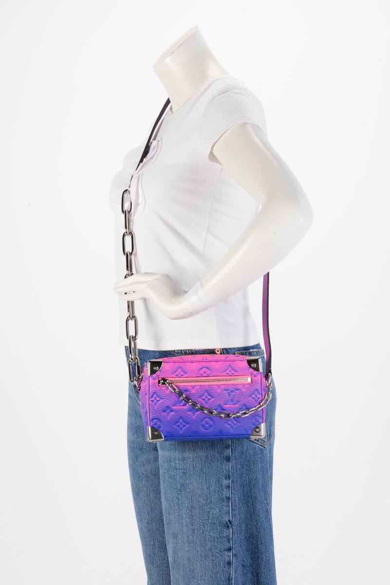 Louis Vuitton Pink Monogram Illusion Taurillon Mini Soft Trunk Bag