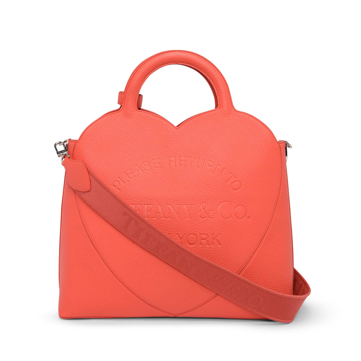 Tiffany & Co Hibiscus Red Taurillon Return To Tiffany Tote