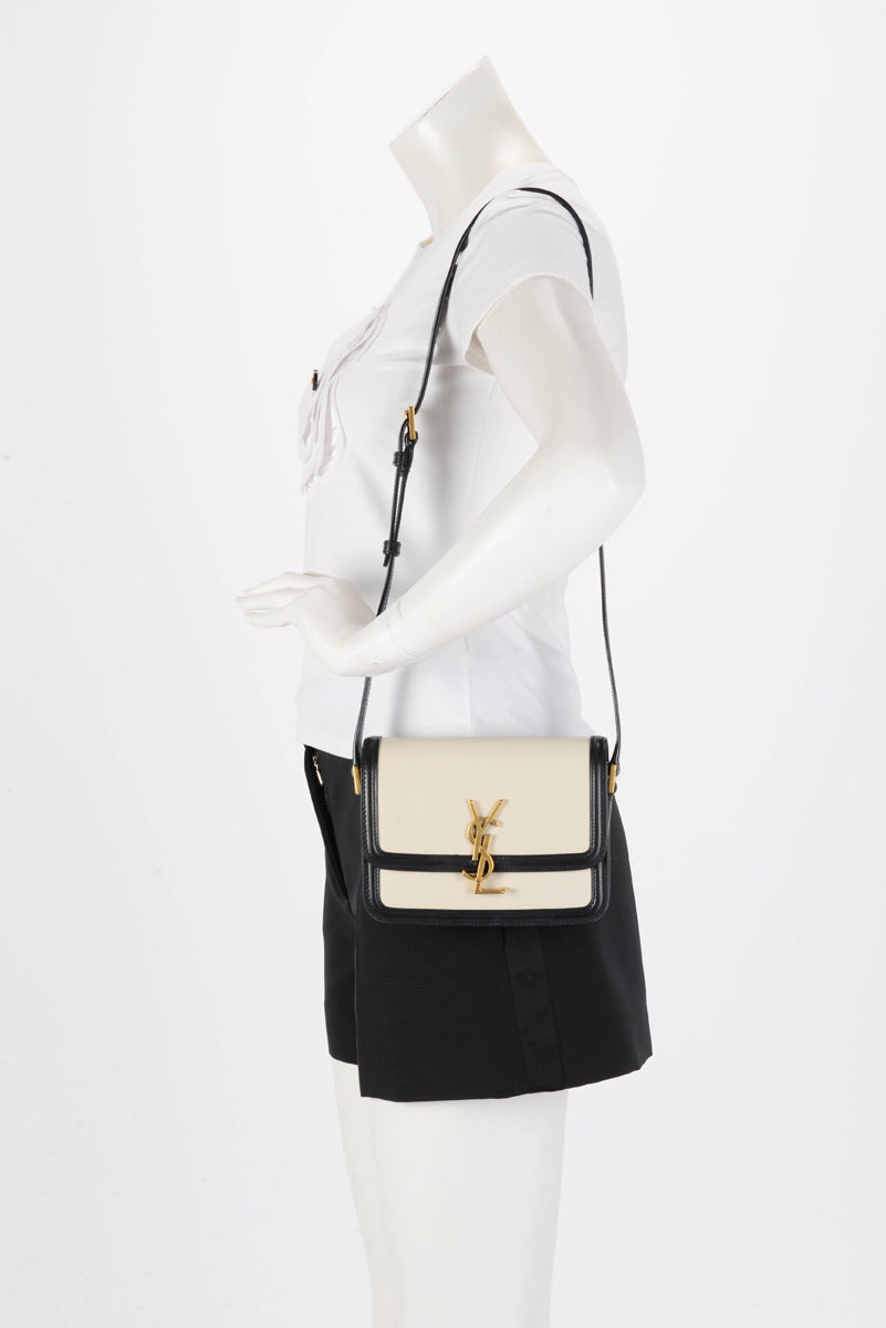 Saint Laurent Bi-Colour Ultracalf Small Solferino Bag