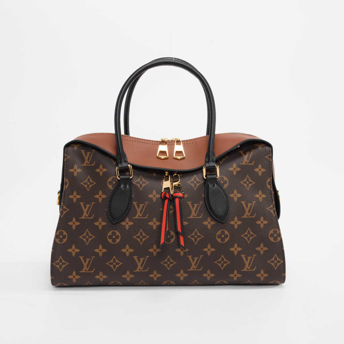 Louis Vuitton Caramel & Rouge Monogram Tuileries Bag