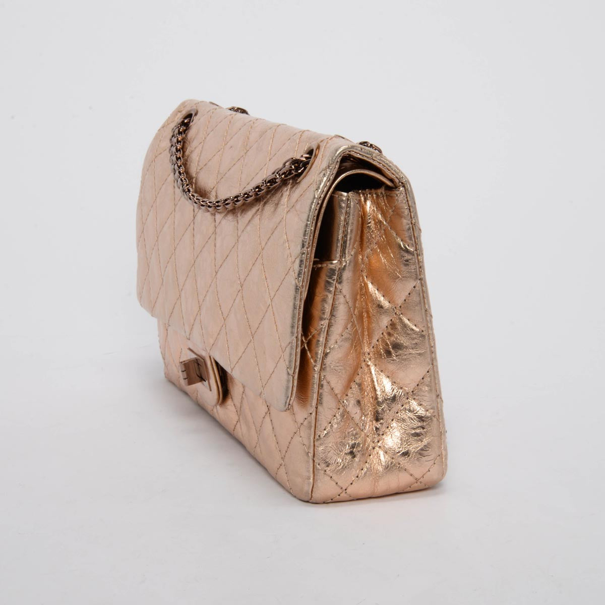 Chanel Rose Gold Aged Calfskin 2.55 Reissue 226 Flap Bag