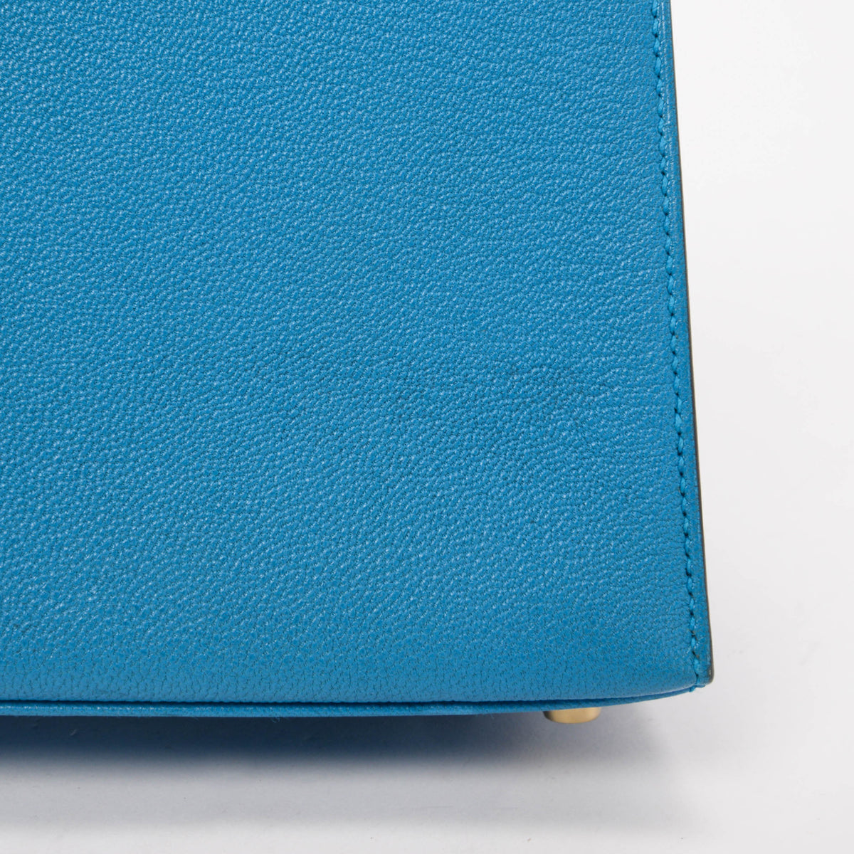 Hermes Blue Zanzibar Chevre Chandra Kelly 25