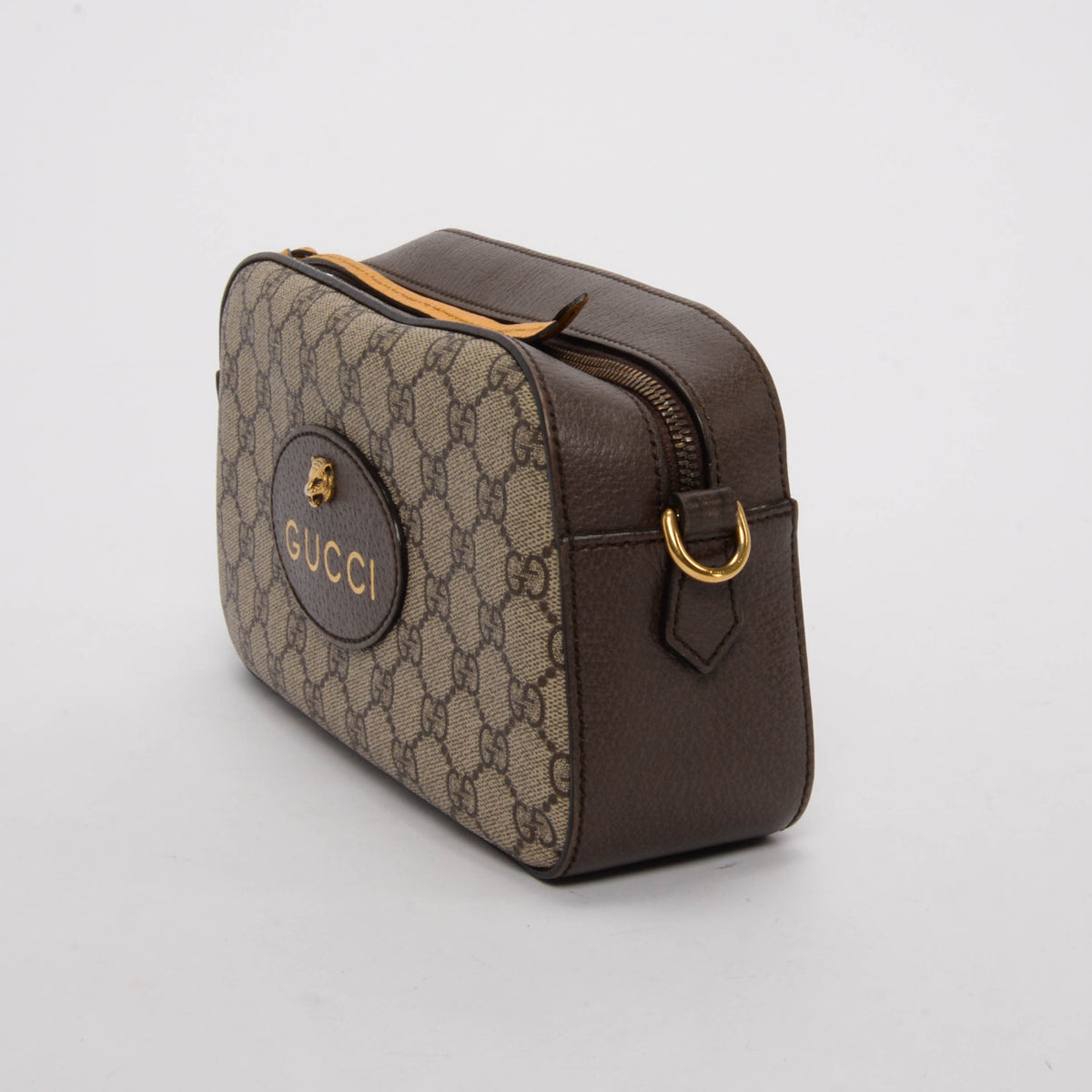 Gucci Beige GG Supreme Small Neo Vintage Messenger Bag