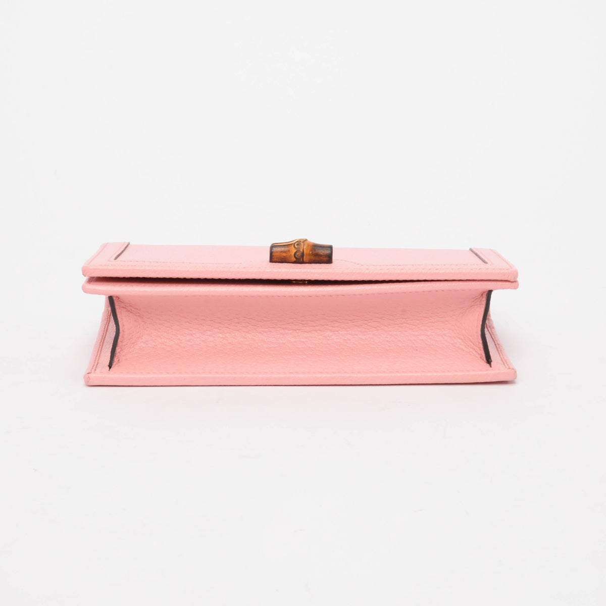 Gucci Pink Grained Leather Mini Diana Chain Bag