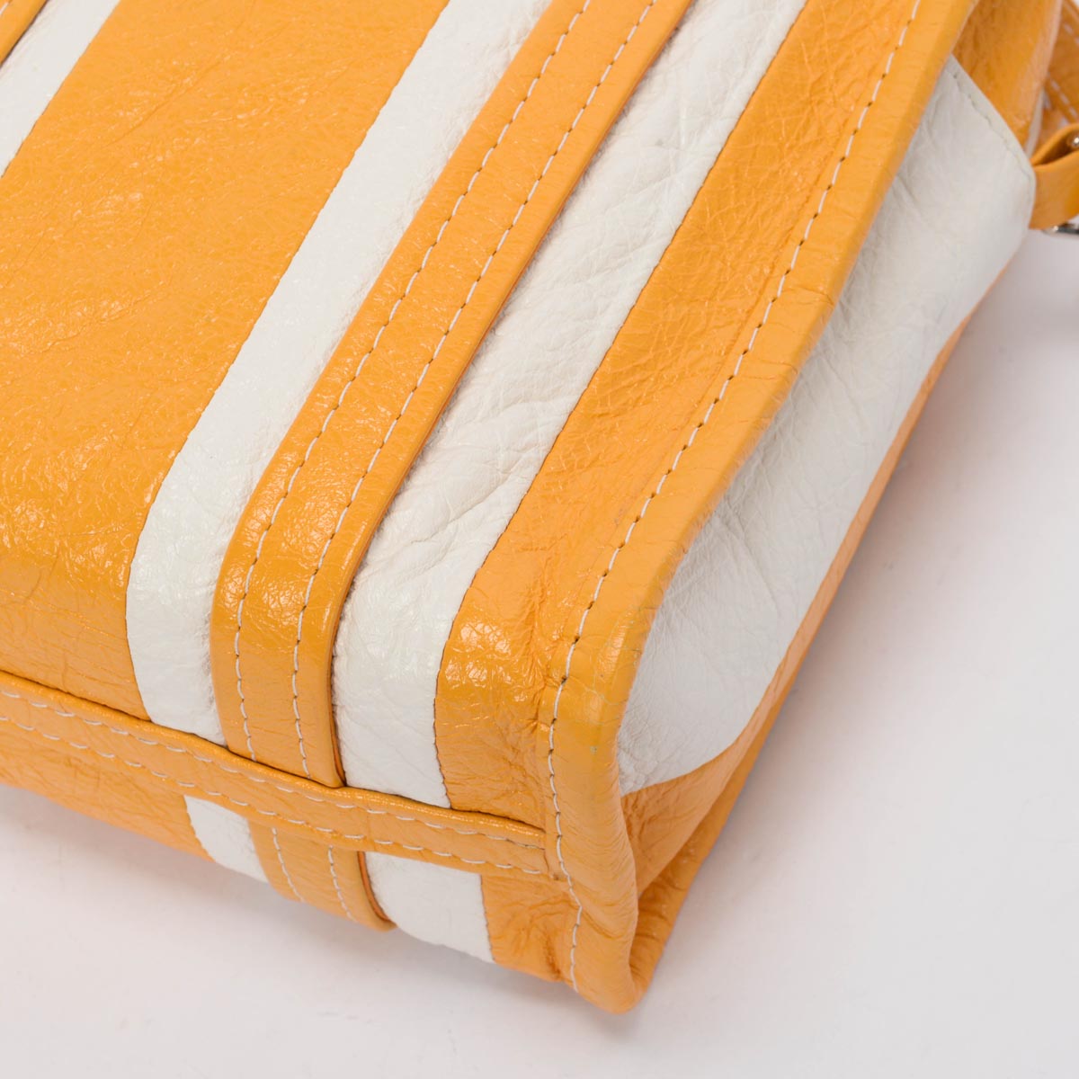 Balenciaga Yellow Arena Lambskin XS Bazar Shopper Tote