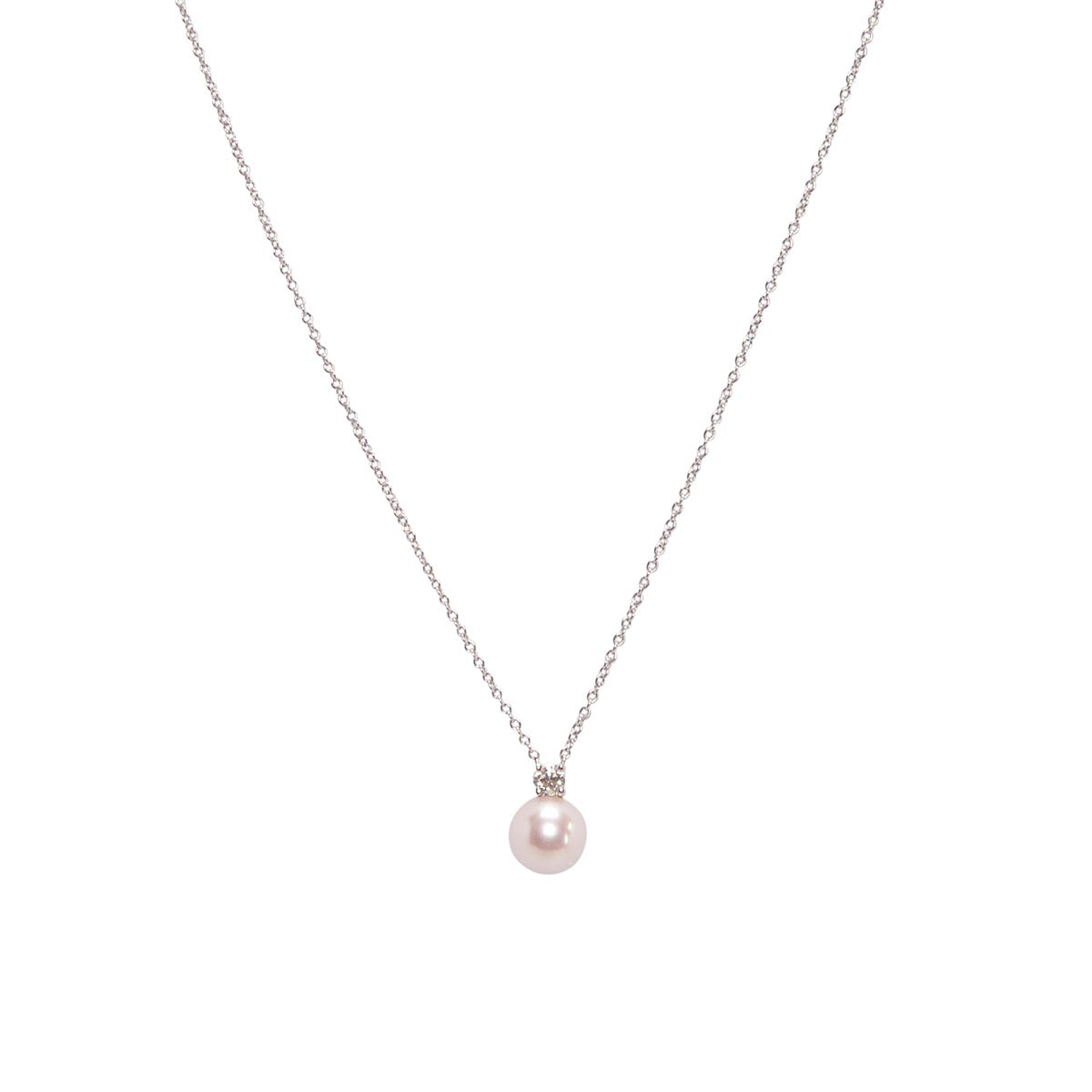 Tiffany & Co 18k White Gold Signature Pearls Pendant